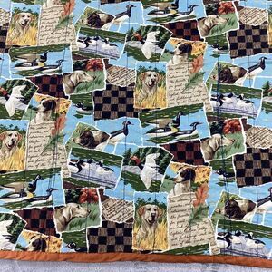 Handmade Dog Quilt Reversible Sewn on Pocket Hunter Cottagecore Countrycore